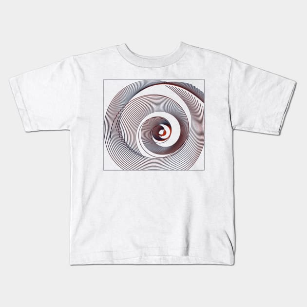 Lineart geometric infinity galaxy Kids T-Shirt by carolsalazar